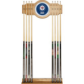 NHL Winnipeg Jets 2 piece Wood and Mirror Wall Cue Rack