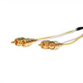 Plenum 2 Gold RCA Plugs Each End Stereo Audio Cables