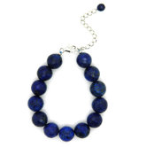 Lapis Lazuli Faceted Beaded Bracelet
