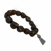 Skull Beaded Prayer Stretch Bracelet