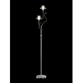 Twirl 2 Light Floor Lamp in Chrome
