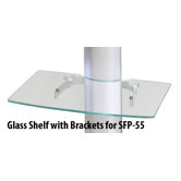 Glass Shelf for SFP-55 Rolling Flat Panel TV Stand