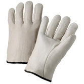 4000 Series Cowhide Leather Driver Gloves - 6120l leather drivers glove elastic
