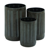 Granule Texture Trash Can (Set of 3)