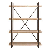 Classic Metal and Wood Shelf