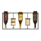 5 Bottle Wall Mounted Wine Rack