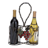 2 Bottle Tabletop Wine Rack