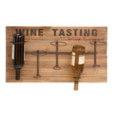 5 Bottle Wall Mounted Wine Rack