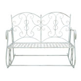 Metal Rocking Garden Bench