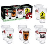 Zombie 4 Piece Pint Glass Set