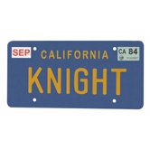 Knight Rider Knight License Plate Replica