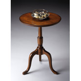 Old World Cherry Round End Table