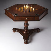 Plantation Cherry Hexagonal Game Table