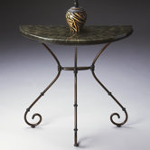 Metalworks Demilune Console Table