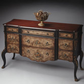 Artists' Originals Console Chest in Distressed Old World Floral