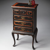 Masterpiece Jewelry Chest in Distressed Midnight Rose