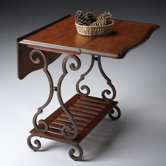 Metalworks Drop-Leaf  End Table