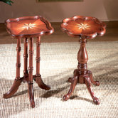 Plantation Cherry Oval Scatte End Table