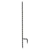 Black Wrought Iron Twist Stake