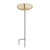 Crackle Birdbath with Stand
