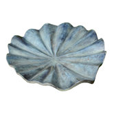 Small Lily Leaf II Birdbath
