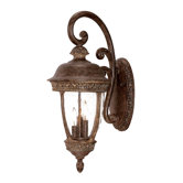 Fleur de Lis 3 Light Wall Lantern