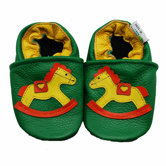 Rocking Horse Soft Sole Leather Baby Shoes