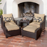 Delano 5 Piece Deep Seating Group with Cushions