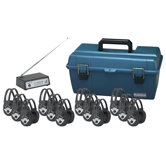 12 Person Wireless Headphone Listening Center