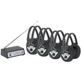Multi Wireless Listening Center with 4 Headphones