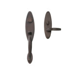 Entry Set Front Door Handle with Lincoln Lever