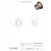 Bath Suites 1" I.D. Shower Brackets (Pair)