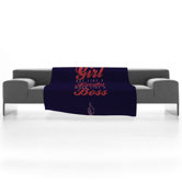 Wesley Bird New Boss Fleece Throw Blanket