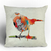 Iveta Abolina Little Bird Throw Pillow