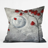 Madart Inc  Polyester Far Side Of The Moon Indoor/Outdoor Throw Pillow