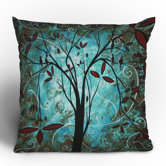Madart Inc. Romantic Evening Throw Pillow