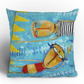 Robin Faye Gates Swimming Is Hard Throw Pillow