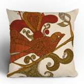 Valentina Ramos The Orange Bird Throw Pillow