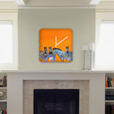 Clara Nilles Candy Stripe Zebras Custom Clock