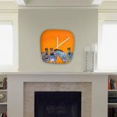 Clara Nilles Candy Stripe Zebras Modern Clock
