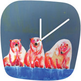 Clara Nilles Polarbear Blush Clock