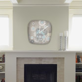 Iveta Abolina French Blue Modern Clock