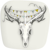 Wesley Bird Skull Clock