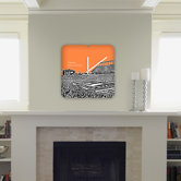 Bird Ave Texas Longhorns Custom Clock