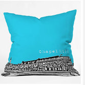 Bird Ave Chapel Hill Throw Pillow