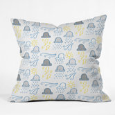 Jennifer Denty Polyester Clouds Indoor/Outdoor Throw Pillow