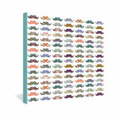 Bianca Green Mustache Mania Gallery Wrapped Canvas