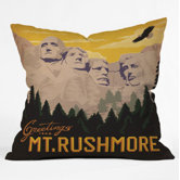 Anderson Design Group Mount Rushmore Throw Pillow