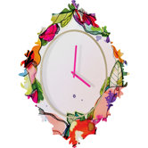 CayenaBlanca Floral Frame Clock