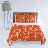 Rachael Taylor Contemporary Orange Duvet Cover Collection